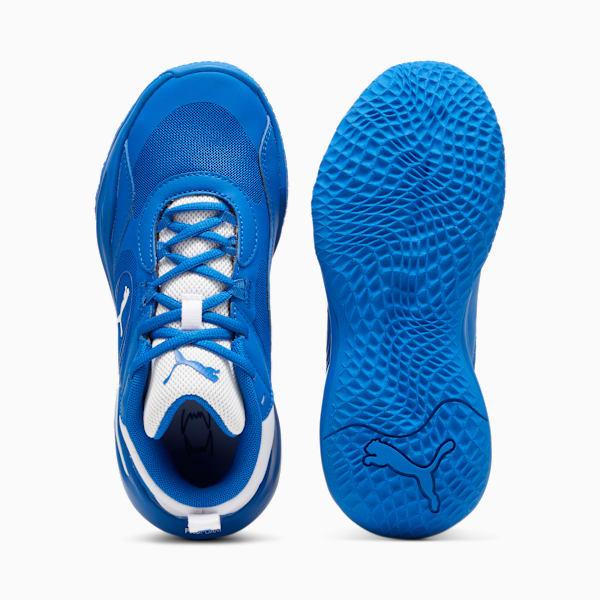 Tenis de básquetbol Playmaker Pro para niños grandes, PUMA Team Royal-PUMA White, large-MEX