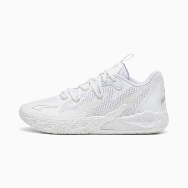 Zapatillas de Basket MB.03 Lo, PUMA White-Gray Fog, large-ARG