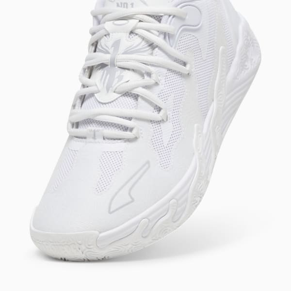 Zapatillas de Basket MB.03 Lo, PUMA White-Gray Fog, large-ARG