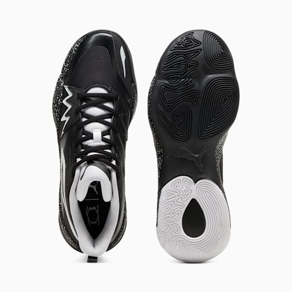 Zapatillas de basketball Genetics Speckle unisex, PUMA Black-PUMA White, large-ARG