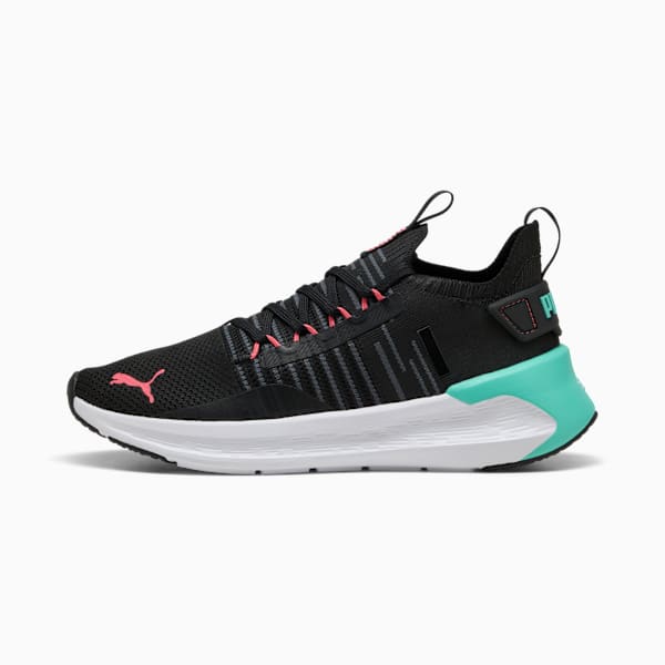 Zapatillas de running SOFTRIDE Symmetry Fuzion para mujer, PUMA Black-Aquatic-Peach Frost, large-ARG