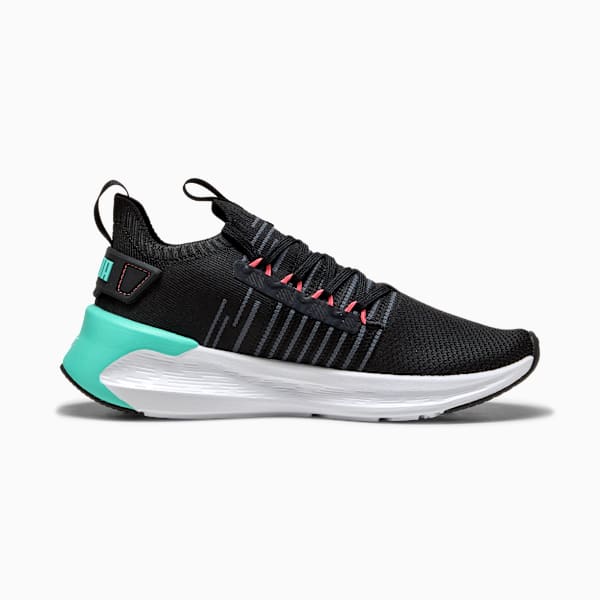 Zapatillas de running SOFTRIDE Symmetry Fuzion para mujer, PUMA Black-Aquatic-Peach Frost, large-ARG