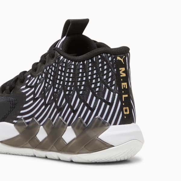Tenis de basquetbol para niños grandes PUMA x LAMELO BALL MB.01 50th, PUMA White-PUMA Black-PUMA Gold, large-MEX