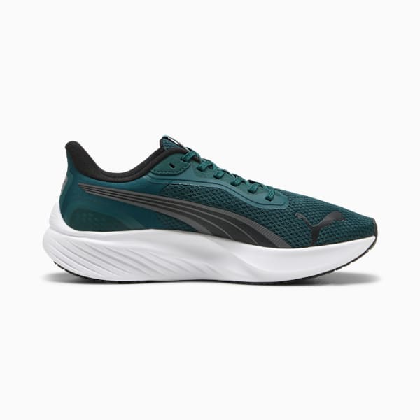 Pounce Lite Running Shoes, Green Terrain-PUMA Black, large-MEX