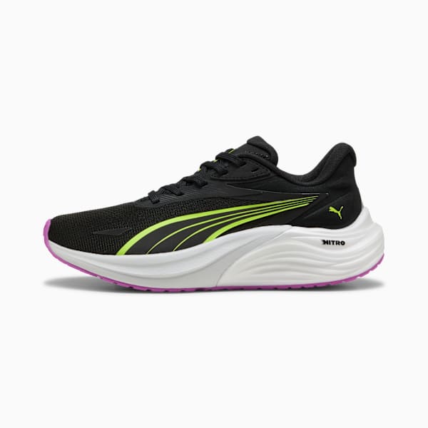 Tenis de running Electrify NITRO™ 4 para mujer, PUMA Black-Yellow Alert, large-MEX