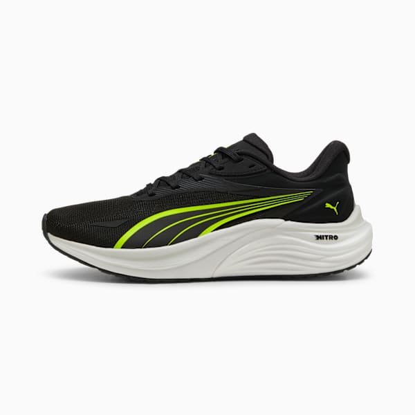Tenis de running Electrify NITRO™ 4 para hombre, PUMA Black-Yellow Alert-Feather Gray, large-MEX