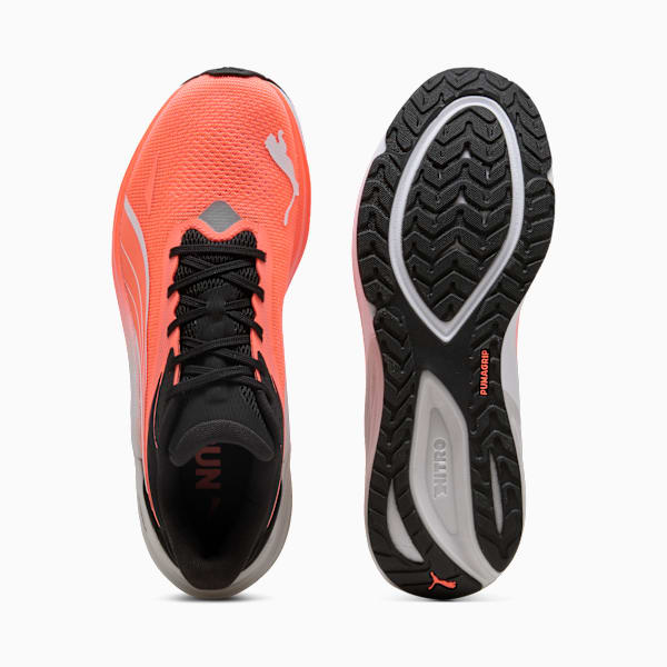 Tenis de running Electrify NITRO™ 4 para hombre, Glowing Red-PUMA White-Feather Gray, large-MEX