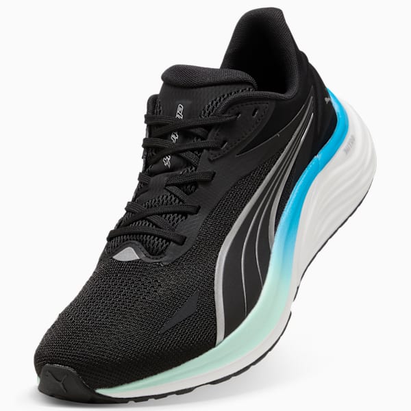 Electrify NITRO™ 4 Running Shoes Men, PUMA Black-Mint Melt-Speed Blue, large-ZAF