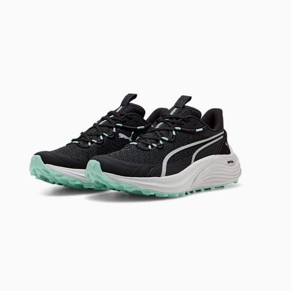 Electrify NITRO™ 4 Trail Running Shoes Women, PUMA Black-Mint Melt-Feather Gray, large-ZAF