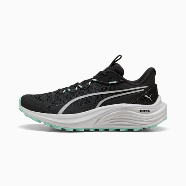 Electrify NITRO™ 4 Trail Running Shoes Women, PUMA Black-Mint Melt-Feather Gray, large-ZAF