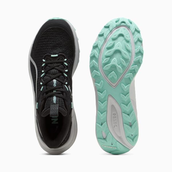 Electrify NITRO™ 4 Trail Running Shoes Women, PUMA Black-Mint Melt-Feather Gray, large-ZAF