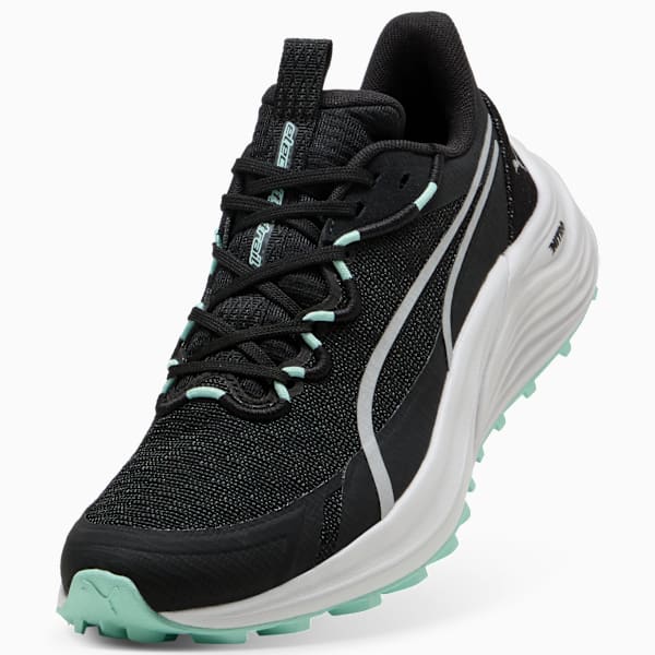 Electrify NITRO™ 4 Trail Running Shoes Women, PUMA Black-Mint Melt-Feather Gray, large-ZAF