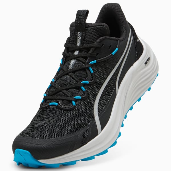 Electrify NITRO™ 4 Trail Running Shoes Men, PUMA Black-Speed Blue-Feather Gray, large-ZAF