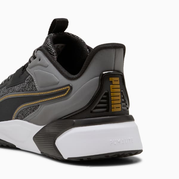 Tenis de entrenamiento Disperse XT 4 Knit, PUMA Black-Cool Dark Gray-Matte Gold, large-MEX