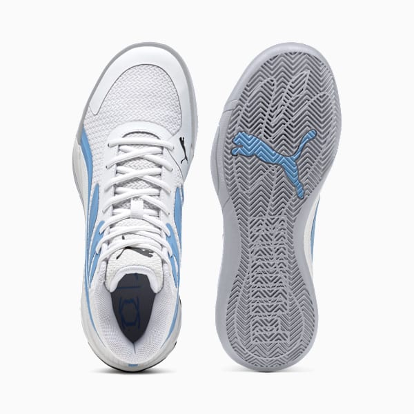 Zapatillas de baloncesto Court Pro para hombre, PUMA White-Della Robbia Blue, large-MEX