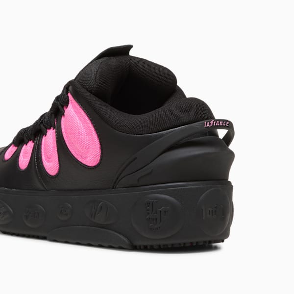 LaFrancé Untouchable Basketball Shoes Unisex, PUMA Black-Glowing Pink, large-MEX