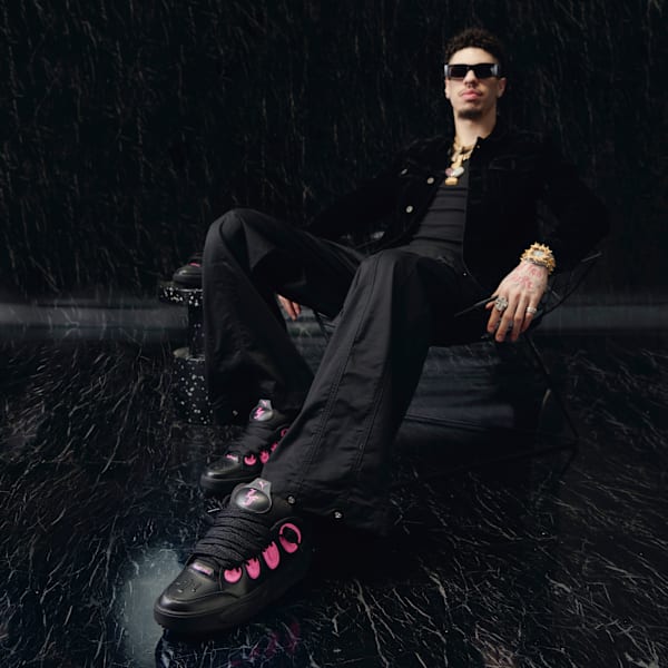 LaFrancé Untouchable Basketball Shoes Unisex, PUMA Black-Glowing Pink, large-MEX