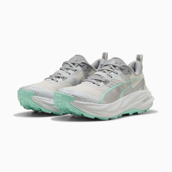 Voyage NITRO™ 4 Running Shoes Women, Feather Gray-Mint Melt-PUMA Silver, large-MEX