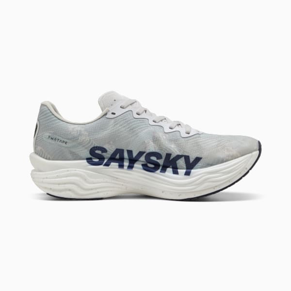 Tenis running Deviate NITRO Elite 3 PUMA x SAYSKY para hombre, Cool Light Gray-New Navy, large-MEX