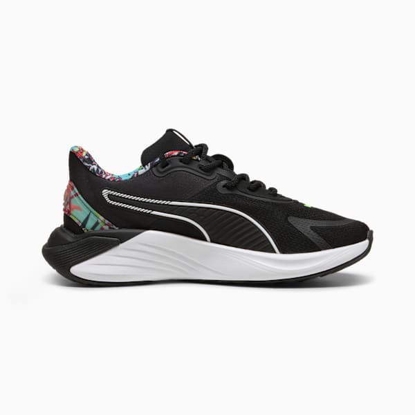 PWR Hybrid Tropical All-Over Print Training Shoes Women, PUMA Black-Aquatic-PUMA White, large-ZAF