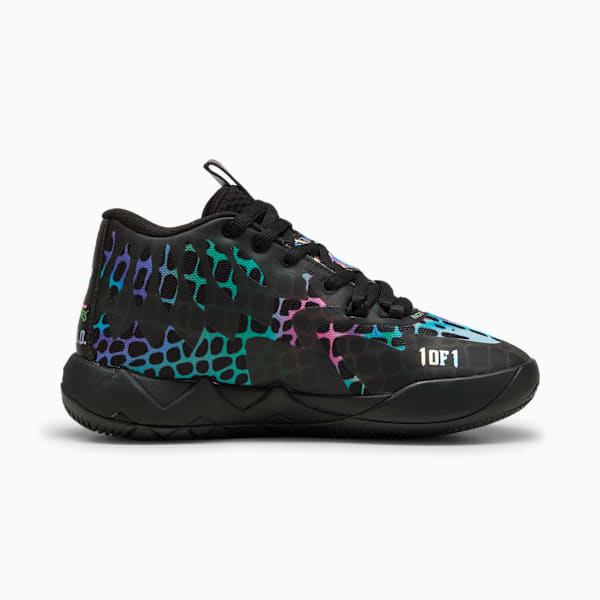 Tenis PUMA HOOPS x TORTUGAS NINJA MB.01 Baxter, PUMA Black-PUMA Red, large-MEX