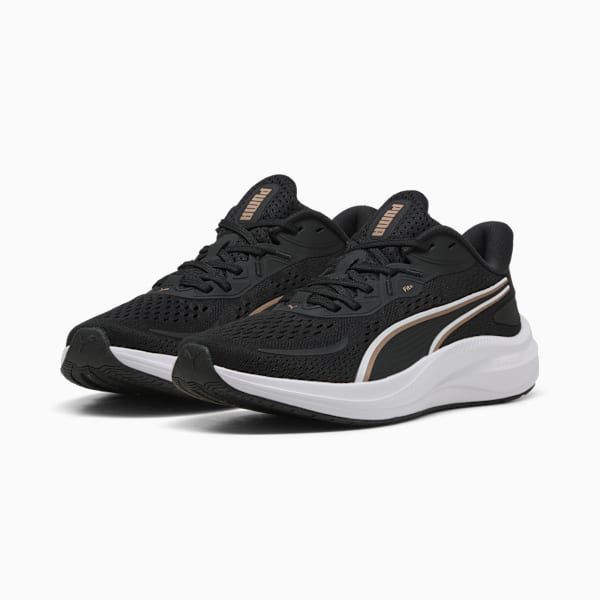 Skyrocket Lite 2 Running Shoes Unisex, PUMA Black-PUMA Gold, large-ZAF