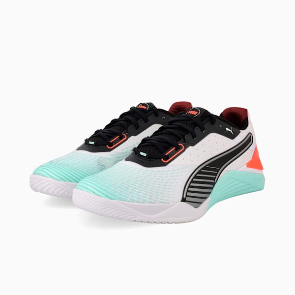 Fuse 4.0 Sneakers Unisex, PUMA White-Mint Melt-Glowing Red-PUMA Black-Ruby Shimmer, large-ZAF