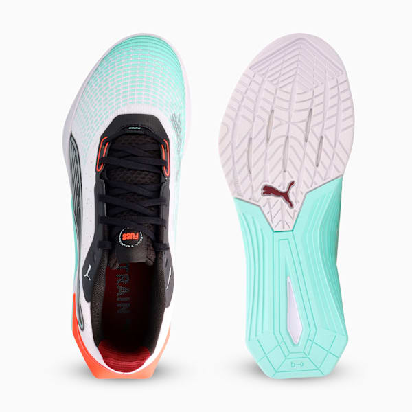 Fuse 4.0 Sneakers Unisex, PUMA White-Mint Melt-Glowing Red-PUMA Black-Ruby Shimmer, large-ZAF