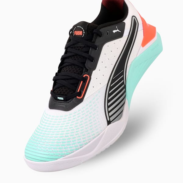 Fuse 4.0 Sneakers Unisex, PUMA White-Mint Melt-Glowing Red-PUMA Black-Ruby Shimmer, large-ZAF