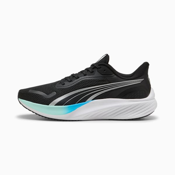 Zapatillas de running Pounce Lite, PUMA Black-Mint Melt-Speed Blue, large-ARG