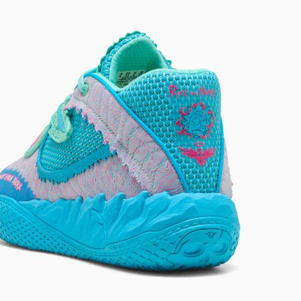 Tênis de Basquete MB.05 PUMA x RICK AND MORTY Unissex, Rickie Orange-Electric Peppermint, large-BRA