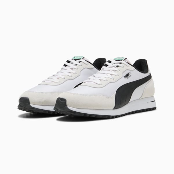Helsinki Golf Shoes Unisex, PUMA White-PUMA Black, large-ZAF