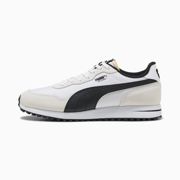 Helsinki Golf Shoes Unisex, PUMA White-PUMA Black, large-ZAF