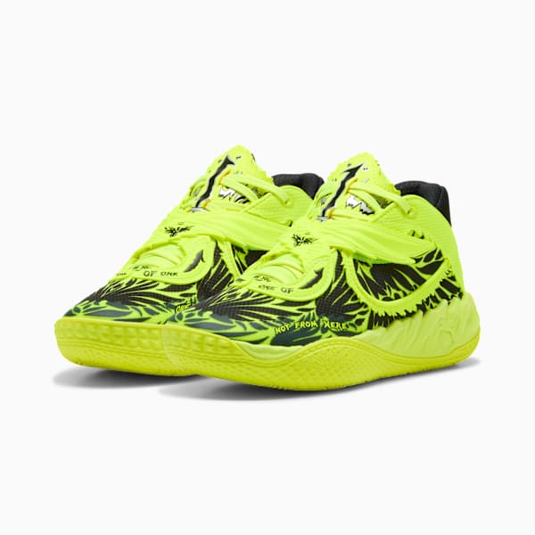 MB.05 Voltage Basketball Shoes Youth, Yellow Alert-PUMA Black, large-MEX