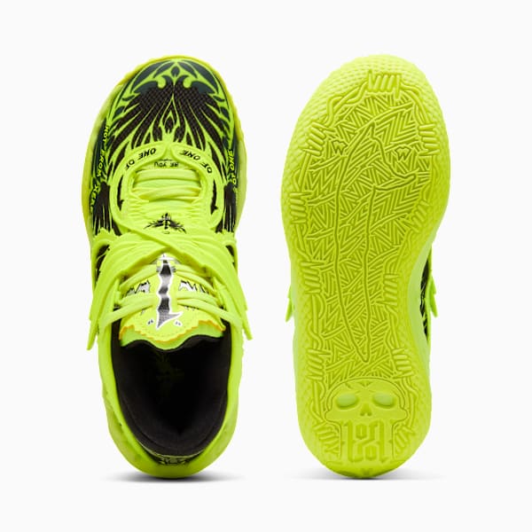 MB.05 Voltage Basketball Shoes Youth, Yellow Alert-PUMA Black, large-MEX