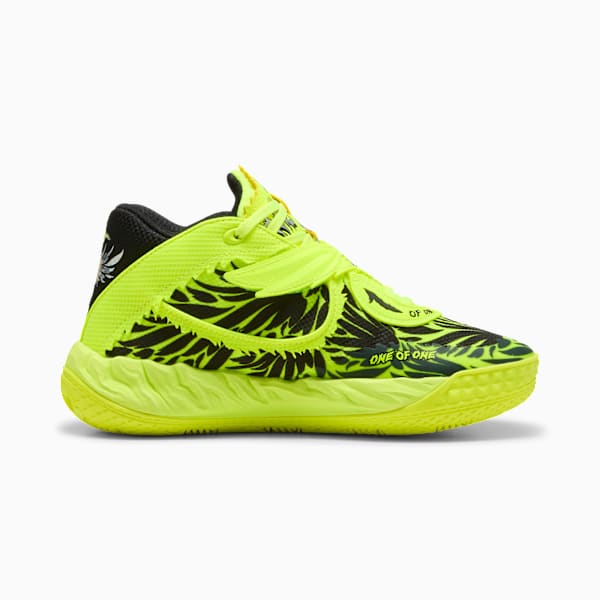 MB.05 Voltage Basketball Shoes Youth, Yellow Alert-PUMA Black, large-MEX