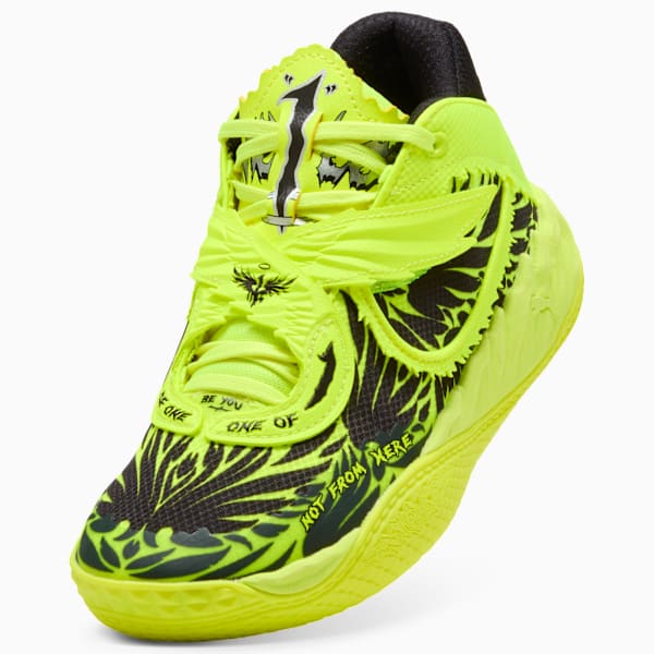 MB.05 Voltage Basketball Shoes Youth, Yellow Alert-PUMA Black, large-MEX