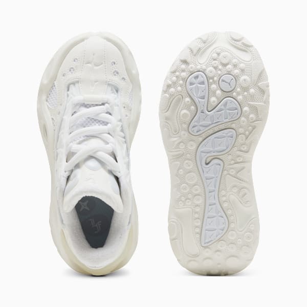 Tenis de basquetbol LaFrancé RNR para adolescentes, White Glow-Silver Mist, large-MEX