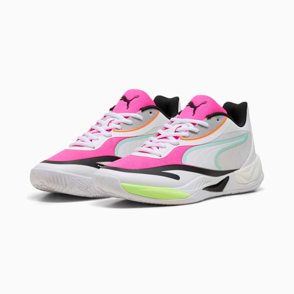 All-Pro NITRO™ SkyBreak Basketball Shoes Unisex, PUMA White-Mint Melt-Fluro Pink Pes, large-MEX