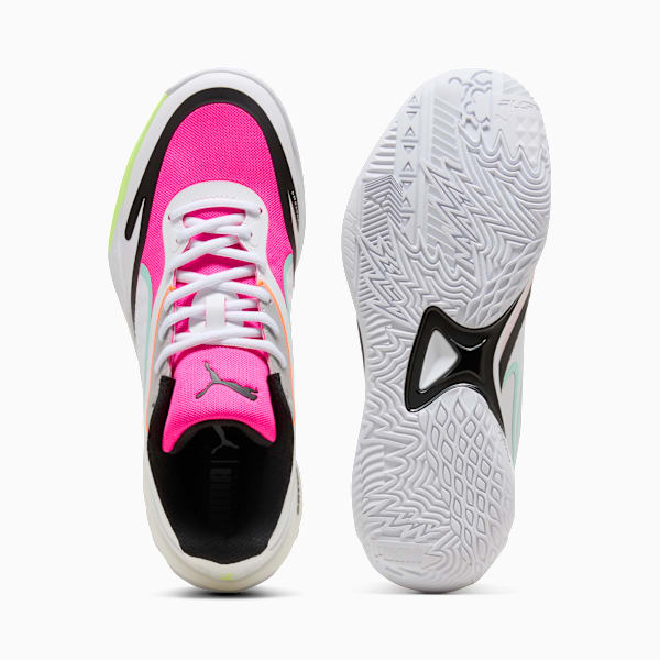 All-Pro NITRO™ SkyBreak Basketball Shoes Unisex, PUMA White-Mint Melt-Fluro Pink Pes, large-MEX