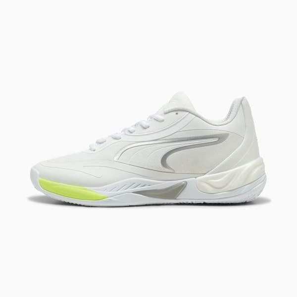 All-Pro NITRO™ SkyBreak Basketball Shoes Unisex, PUMA White-PUMA Silver-Lime Squeeze, large-MEX
