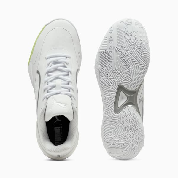 All-Pro NITRO™ SkyBreak Basketball Shoes Unisex, PUMA White-PUMA Silver-Lime Squeeze, large-MEX