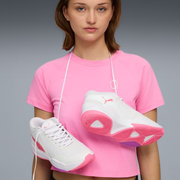 Court Pro 2 Metallic Basketball Shoes Unisex, Magic Rose-Pure Magenta-Iridescent, large-MEX