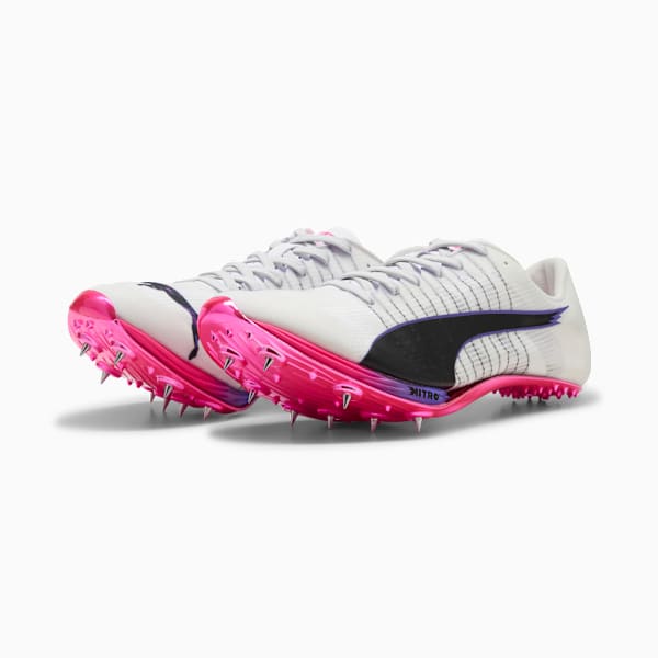 evoSPEED Sprint NITRO™ Elite 2 DIGITOKYO Spikes Unisex, PUMA White-PUMA Black-Fluro Pink Pes, large-ZAF