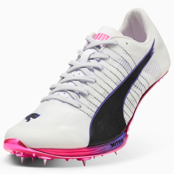 evoSPEED Sprint NITRO™ Elite 2 DIGITOKYO Spikes Unisex, PUMA White-PUMA Black-Fluro Pink Pes, large-ZAF