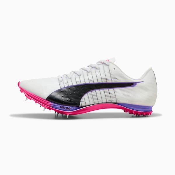 evoSPEED 400 NITRO™ Elite 2 DIGITOKYO Spikes Unisex, PUMA White-PUMA Black-Fluro Pink Pes, large-ZAF