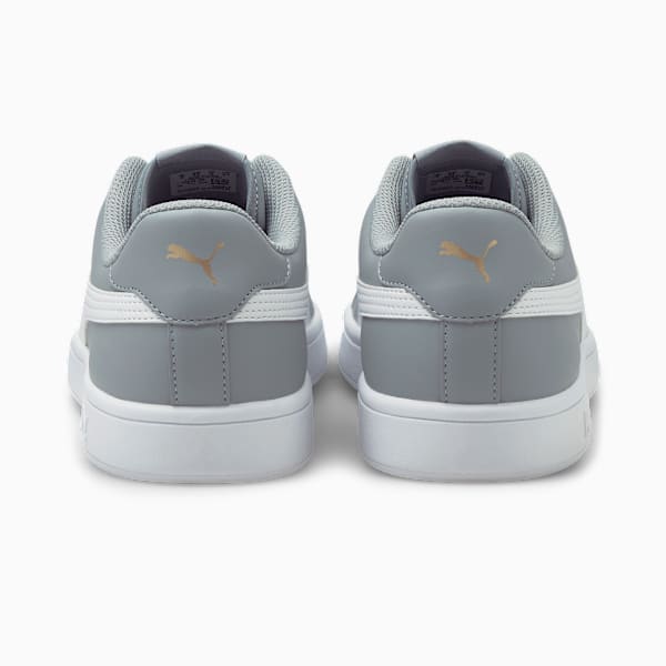 PUMA Smash V2 Sneaker, Quarry-Puma White-Puma Team Gold, large-ZAF