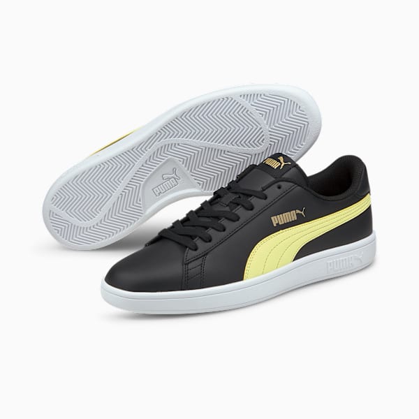 PUMA Smash V2 Sneaker, Puma Black-Yellow Pear-Puma Team Gold, large-ZAF