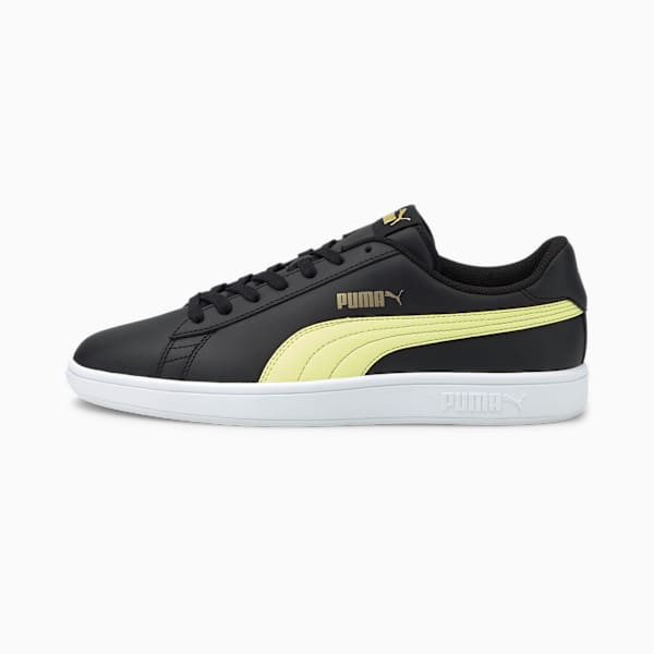 PUMA Smash V2 Sneaker, Puma Black-Yellow Pear-Puma Team Gold, large-ZAF