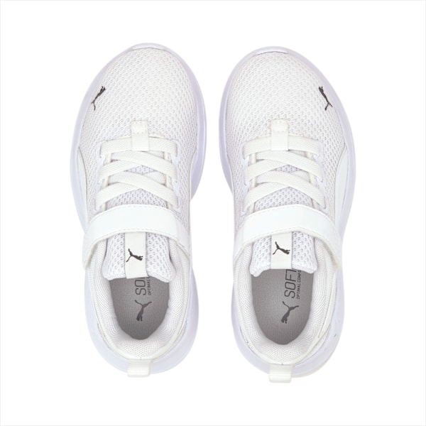 Anzarun Lite Kids' Trainers, Puma White-Puma White, large-MEX